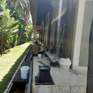Bali Sea Villas painting and plaster may 2020 - 23