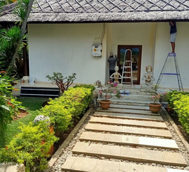Bali Sea Villas painting and plaster may 2020 - 32